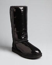 UGG® Australia takes the classic tall style you love to a whole new galaxy in sensational, sparkling, sequined shearling. Wear this stylish pair forever, with anything from leather leggings to a black tie evening gown.