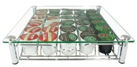 DecoBros Crystal Glass Coffee Storage Drawer Holder for 30 K-cup Pods