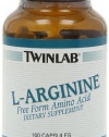 Twinlab L-Arginine 500mg, 100 Capsules (Pack of 3)