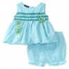 So La Vita Baby-girls Newborn Bubble Dress, Blue, 6-9 Months