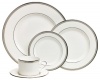 Lenox Murray Hill Platinum-Banded Bone China 5-Piece Place Setting, Service for 1