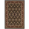 Couristan Himalaya Isfahan Oriental Rug - Ebony-Persian Red