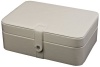 Mele & Co. Remy Ivory Faux Leather 48-Section Jewelry Box