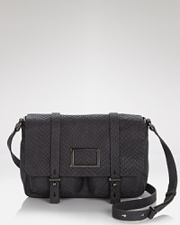 Study up. This academic inspired messenger bag from MARC BY MARC JACOBS flaunts a classic, school-bag shape in on-trend snake-embossed leather.