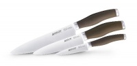 Anolon Advanced Bronze Collection Santoprene Cutlery 3-Piece Chef Set, Bronze