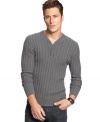 Basics don't have to be boring, this handsome INC International Concepts sweater is versatile and stylish.