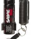 SABRE RED Police Strength Pepper Spray - Home & Away Protection Kit - Compact, Black Case with Quick Release & Glow-In-Dark Home Spray with Wall Mount