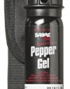 SABRE RED Police Strength Pepper Gel - Professional Size with Flip Top, Belt Holster & 18 Foot Range