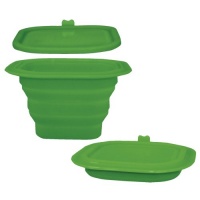 green sprouts Collapsible Silicone Storage Bowl, Green