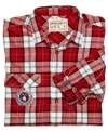 Plaid goes bold. Make a classic style statement with this sharp shirt from Nautica.