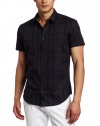 Calvin Klein Sportswear Men's Short Sleeve Gingham Woven Shirt