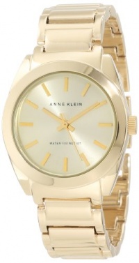 Anne Klein Women's AK/1060CHGB Round Gold Tone Watch