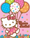 Amscan Hello Kitty Balloon Dreams Die-Cut Invitations, 8-Count