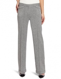 Anne Klein Women's Petite Tweed Wide Leg Pant