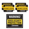 Defender SP102-SGN Indoor Video Security System Warning Sign with 4 Window Warning Stickers