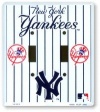 New York Yankees Metal Double Light Switch Cover