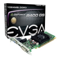 EVGA GeForce 8400 GS 1 GB DDR3 PCI Express 2.0 DVI/HDMI/VGA Graphics Card, 01G-P3-1302-LR