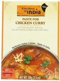 Kitchens Of India Curry Paste For Chicken Curry, 3.5-Ounce Boxes (Pack of 6)