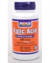 Folic Acid 800mcg + B-12 25mcg 250 Tablets