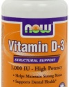 NOW Foods Vitamin D-3 1000 IU, 180 Softgels