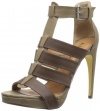 Michael Antonio Women's Topari Platform Sandal,Taupe,5.5 M US