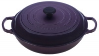 Le Creuset Signature Enameled Cast-Iron 3-1/2-Quart Round Braiser, Cassis