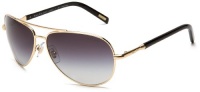 Ralph by Ralph Lauren Women's 0RA4077 106/1161 Aviator Sunglasses,Gold Frame/Grey Gradient Lens,one size