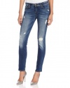 7 For All Mankind Women's The Slim Cigarette, Destroyed Rue De Lille, 25