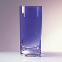 Elegant, colored glassware from Germany. Dishwasher safe.