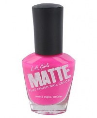 L.A. Girl Matte Finish Nail Polish Hot Pink NL533 Matte Pink