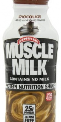 CytoSport Muscle Milk Ready-to-Drink Shake, Chocolate, 14 Ounce, Pack of 12