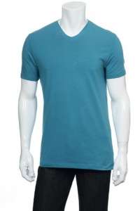 Alfani Slate Teal (teal blue) SS V-Neck T-Shirt