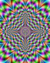 Psychedelic Pulse Optical Illusion Art Poster Print - 24x36 Collections Poster Print, 24x36