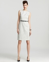 Complete your working wardrobe with this sleek kate spade new york shift. The always-appropriate silhouette flaunts a chic bow belt for classic feminine style.