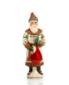 Christmas around the world. See Santa from a new perspective with this Russian-themed figurine, shaped from a vintage mold and exquisitely hand-painted. From Vaillancourt.