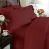 1200 Thread Count Queen Size 4pc Egyptian Bed Sheet Set, Deep Pocket, RED