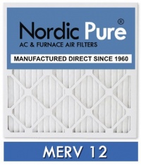 Nordic Pure 20x25x5 Honeywell Replacement AC Furnace Air Filters, MERV 12, Box of 2