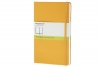 Moleskine Classic Hard Cover Large Plain Notebook - Yellow Orange (5 x 8.25) (Classic Notebooks)