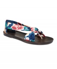 Flower power! The Malin sandals by Blowfish boast bold floral prints and a retro-80s vibe.