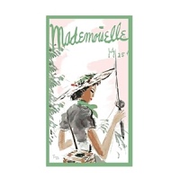 Bring your favorite magazine to the beach...twice! This whimsical Condé Nast beach towel boasts a charming reprint of a Mademoiselle magazine cover.