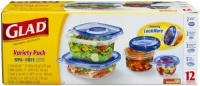 GladWare Variety Pack Food Storage,  12 Count Packages (Pack of 2)