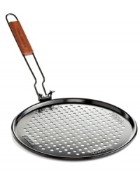 Discover a whole new appreciation for pizza. Throw your favorite pie on the grill with this nonstick must-have. In a matter of minutes you'll be taking a bite out of the crispiest crust and indulging in the smoky flavor of grilled pizza. 1-year warranty.