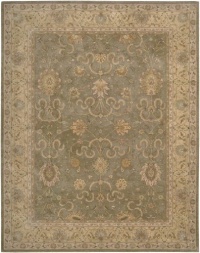 Nourison Heritage Hall He20 2'6 x 8'0 Runner Green Area Rug