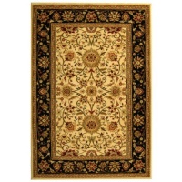 Safavieh Lyndhurst Collection LNH212B Ivory and Black Area Rug, 4-Feet by 6-Feet