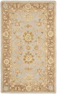 Safavieh Anatolia Collection AN557A Handmade Teal and Brown Hand-Spun Wool Area Rug, 3 Feet by 5 Feet