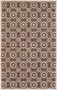 Area Rug 3x5 Rectangle Transitional Brown-Beige Color - Surya Goa Rug from RugPal