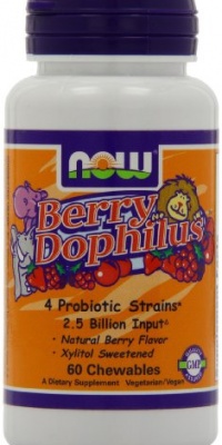 NOW Foods BerryDophilus  60 Chewables