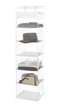 Whitmor 6046-94-W Supreme Garment Care Collection Hanging Sweater Shelves, Clear