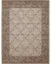 Nourison Zanibar Trellis Mushroom 5.6-Feet by 7.5-Feet Polyacrylic Area Rug