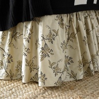 Lauren by Ralph Lauren Plage D'Or Floral King Bedskirt Dust Ruffle